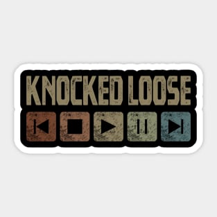 Knocked Loose Control Button Sticker